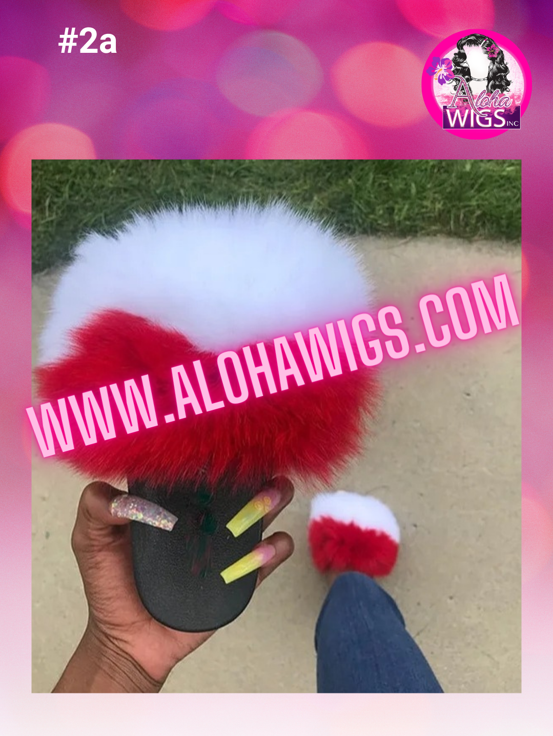 Aloha Faux Fur Slides