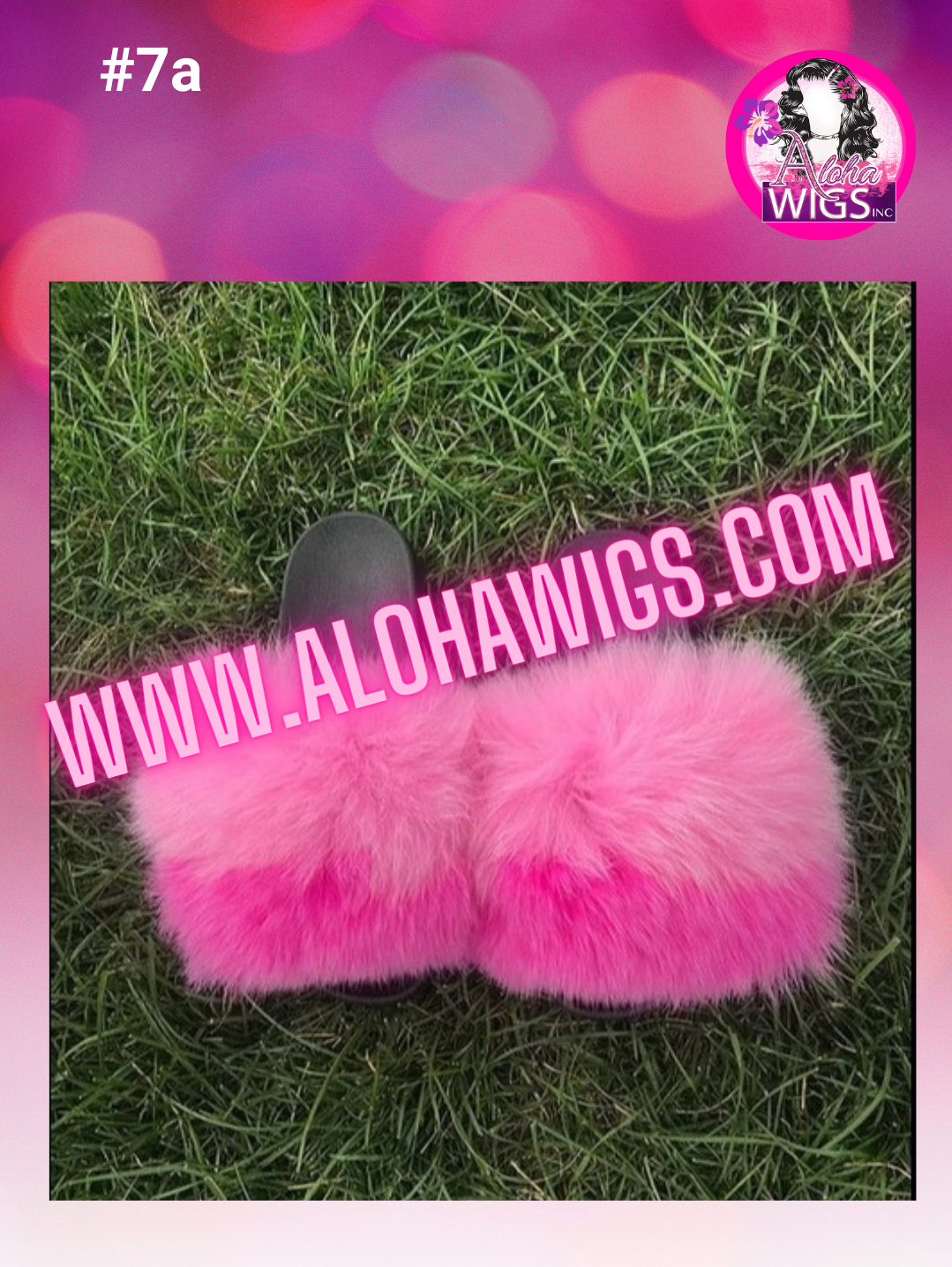 Aloha Faux Fur Slides