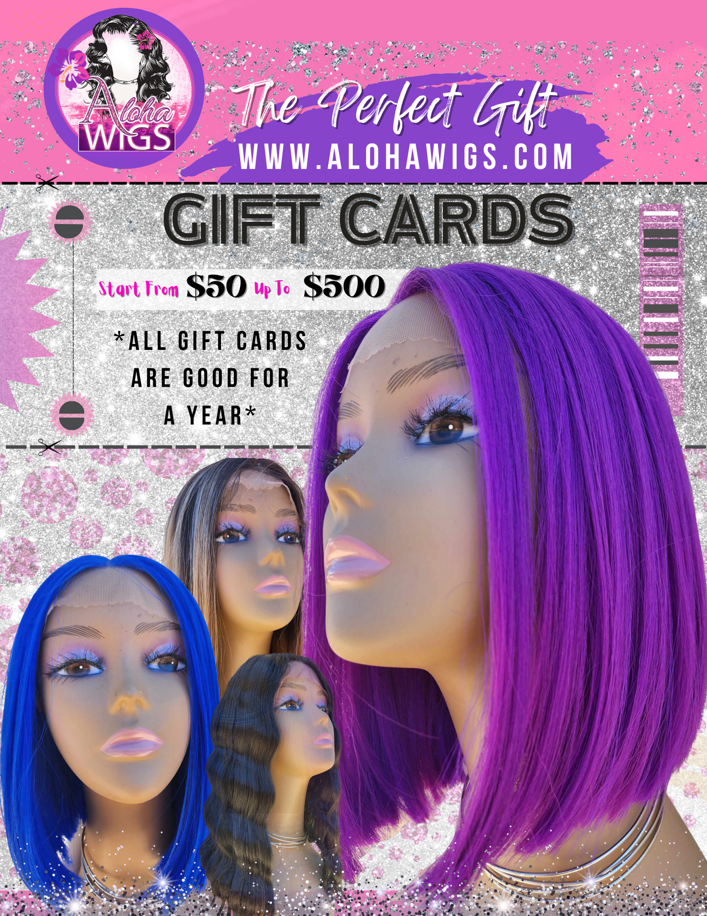 ALOHA WIGS GIFT CARDS