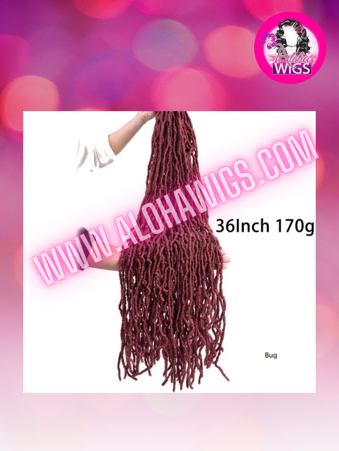 (9pcs) 36inch Faux Locs Crochet Hair