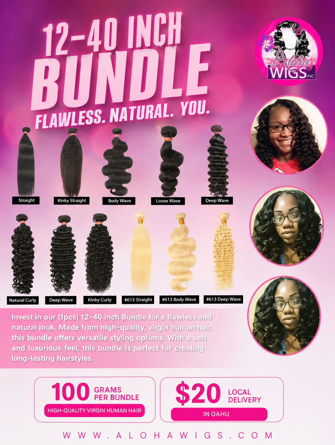 (1pcs) 10A Human Bundles 100grams